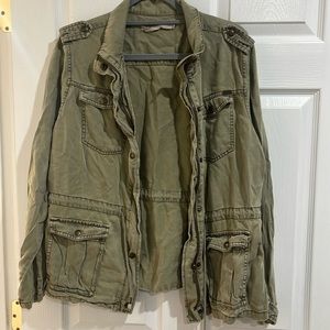 Max jeans size large green jacket